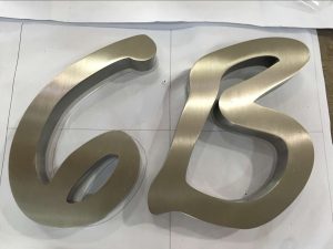 6B sign AVS Group Global Brass & Stainless Steel Lettering