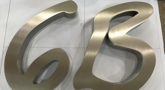 6B sign AVS Group Global Brass & Stainless Steel Lettering