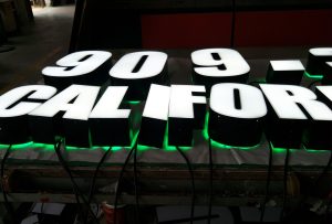 909 California AVS Group Global Frontlit & Backlit Lettering