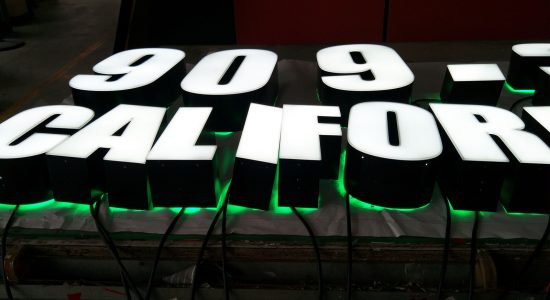 909 California AVS Group Global Frontlit & Backlit Lettering