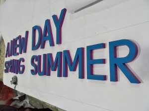 A New Day spring summer AVS Group Global Frontlit Lettering