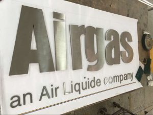 Airgas liquide company AVS Group Global Brass & Stainless Steel Lettering