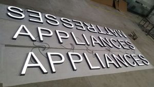 Appliances Store AVS Group Global Frontlit Lettering