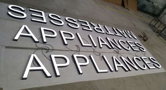 Appliances Store AVS Group Global Frontlit Lettering