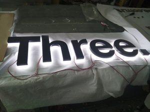 Black Three AVS Group Global Backlit Lettering