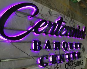 Centennial Banquet Center AVS Group Global Backlit Lettering