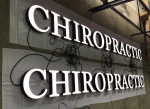 Chiropractic AVS Group Global Frontlit Lettering