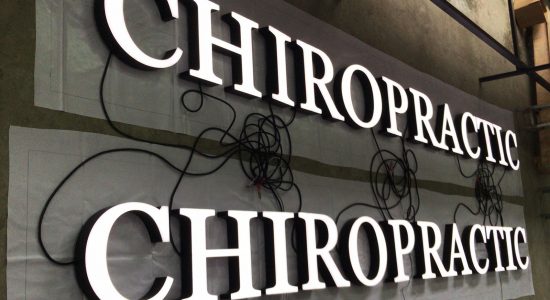 Chiropractic AVS Group Global Frontlit Lettering