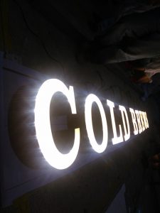 Cold Beer AVS Group Global Lightbulb lettering