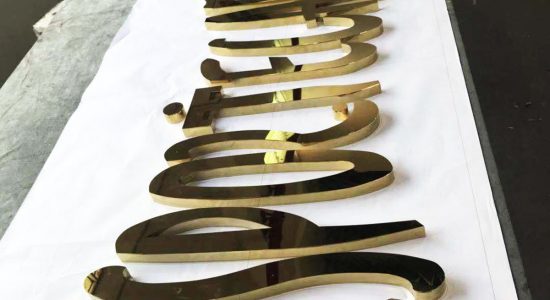 Esporte Cafe AVS Group Global Brass & Stainless Steel Lettering