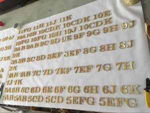 Gold Letters AVS Group Global Brass & Stainless Steel Lettering