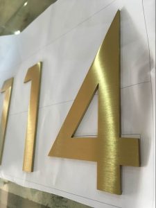 Gold 114 AVS Group Global Brass & Stainless Steel Lettering