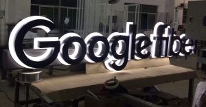 Google Fibre AVS Group Global Backlit Lettering