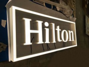 Hilton AVS Group Global Frontlit Lettering