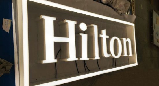 Hilton AVS Group Global Frontlit Lettering