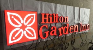 Hilton Garden Inn AVS Group Global Frontlit Lettering