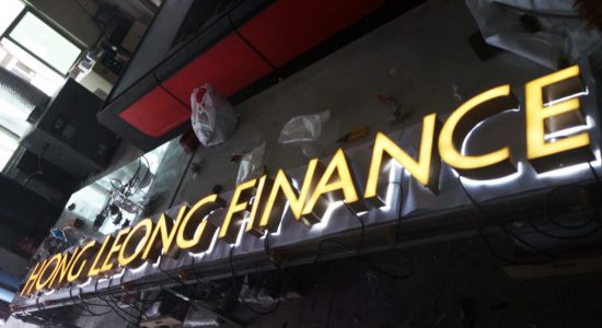 Hong Leong Finance AVS Group Global Frontlit & Backlit Lettering Lettering