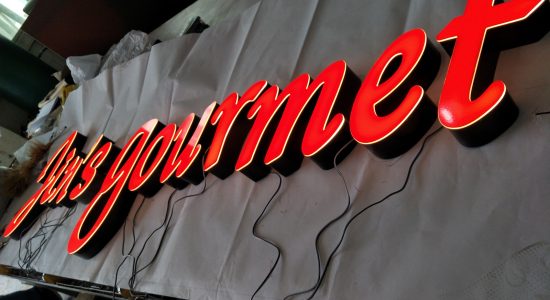 Jins Gourmet AVS Group Global Frontlit Lettering