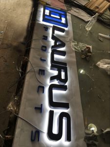 Laurus Project AVS Group Global Backlit Lettering