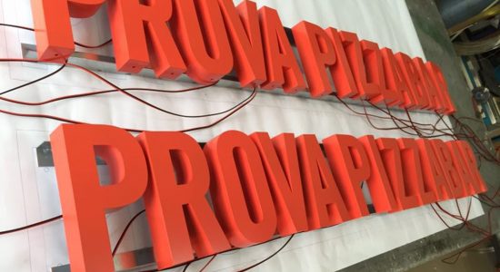 Prova Pizzaria AVS Group Global Backlit Lettering