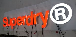 Superdry AVS Group Global Frontlit Lettering