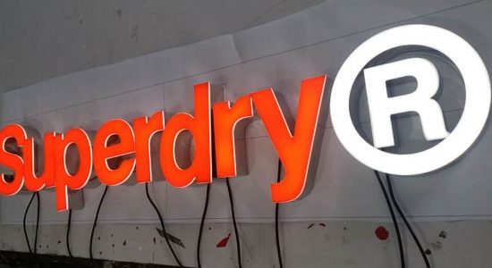 Superdry AVS Group Global Frontlit Lettering